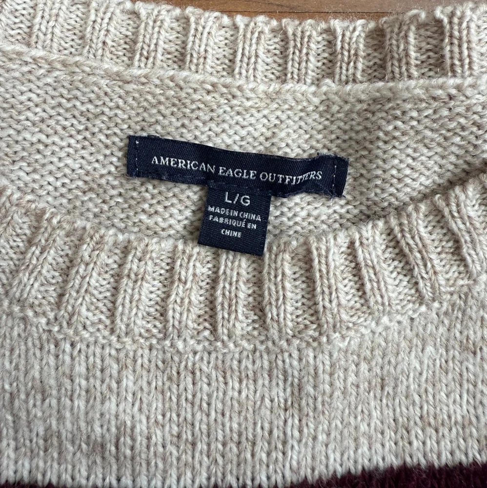 American Eagle Outfitters Cream Knit Sweater - Picture 3 of 4
